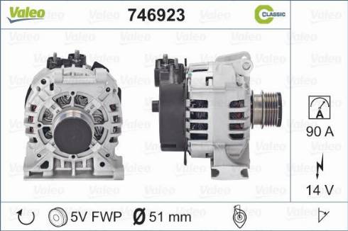 Valeo 746923 - Alternateur cwaw.fr