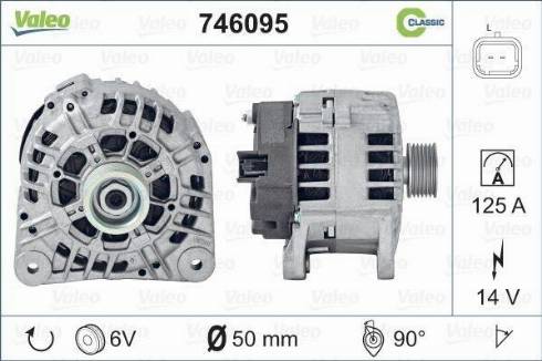 Valeo 746095 - Alternateur cwaw.fr