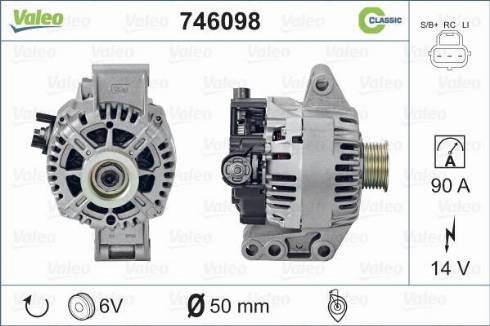 Valeo 746098 - Alternateur cwaw.fr