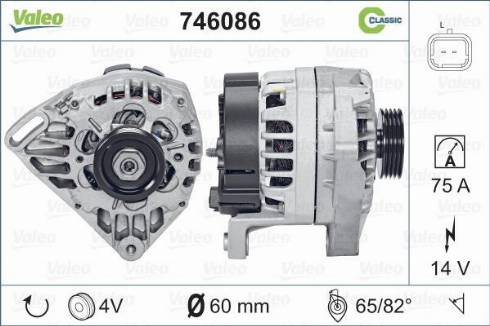 Valeo 746086 - Alternateur cwaw.fr