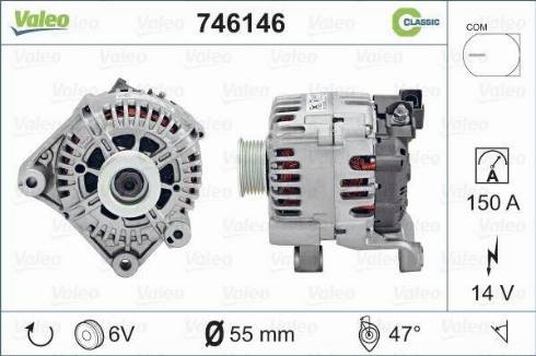 Valeo 746146 - Alternateur cwaw.fr