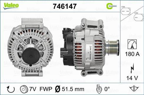 Valeo 746147 - Alternateur cwaw.fr