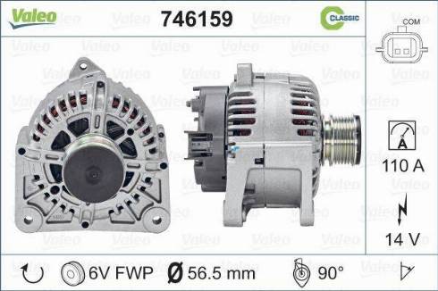 Valeo 746159 - Alternateur cwaw.fr