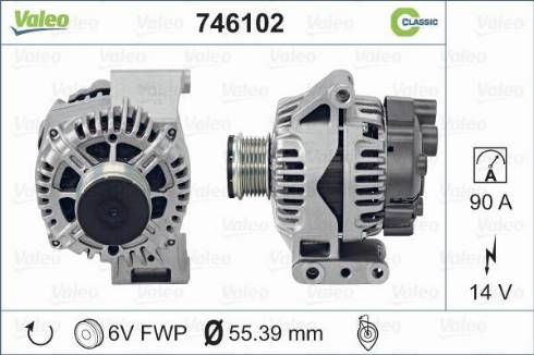 Valeo 746102 - Alternateur cwaw.fr