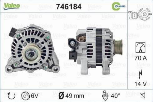 Valeo 746184 - Alternateur cwaw.fr