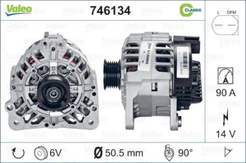 Valeo 746134 - Alternateur cwaw.fr