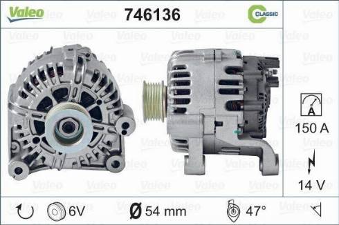 Valeo 746136 - Alternateur cwaw.fr