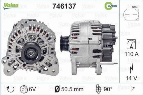 Valeo 746137 - Alternateur cwaw.fr