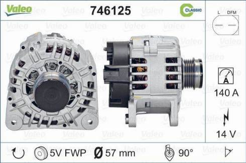 Valeo 746125 - Alternateur cwaw.fr