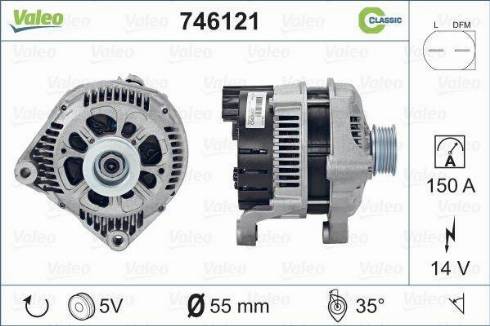 Valeo 746121 - Alternateur cwaw.fr