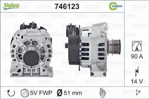 Valeo 746123 - Alternateur cwaw.fr