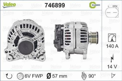 Valeo 746899 - Alternateur cwaw.fr