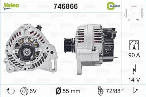 Valeo 746866 - Alternateur cwaw.fr