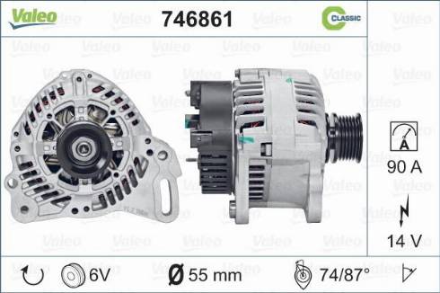 Valeo 746861 - Alternateur cwaw.fr