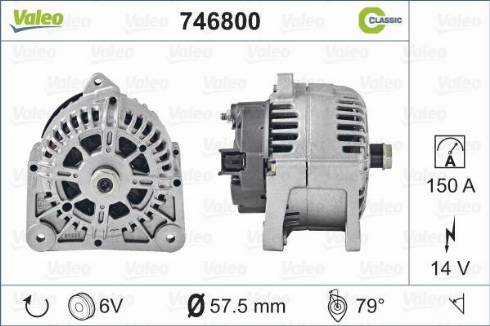 Valeo 746800 - Alternateur cwaw.fr