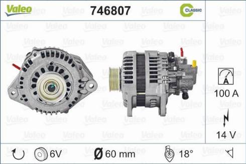 Valeo 746807 - Alternateur cwaw.fr