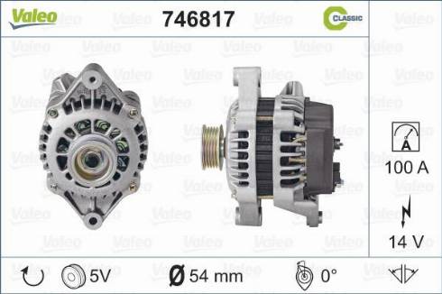 Valeo 746817 - Alternateur cwaw.fr