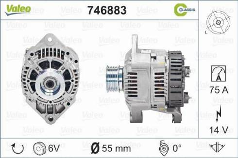 Valeo 746883 - Alternateur cwaw.fr