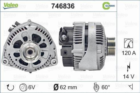 Valeo 746836 - Alternateur cwaw.fr