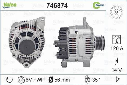 Valeo 746874 - Alternateur cwaw.fr