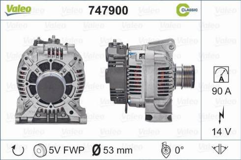 Valeo 747900 - Alternateur cwaw.fr