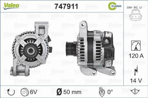 Valeo 747911 - Alternateur cwaw.fr