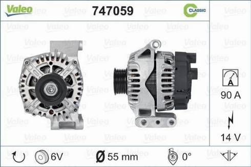 Valeo 747059 - Alternateur cwaw.fr