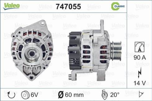 Valeo 747055 - Alternateur cwaw.fr