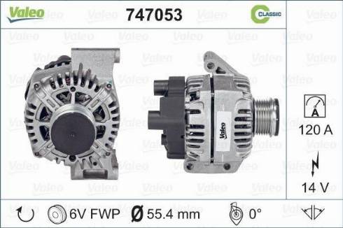 Valeo 747053 - Alternateur cwaw.fr