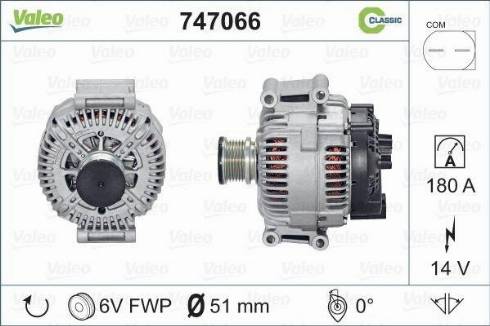 Valeo 747066 - Alternateur cwaw.fr