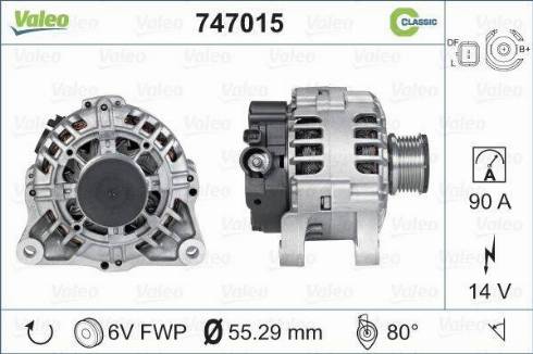 Valeo 747015 - Alternateur cwaw.fr