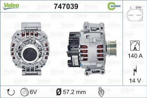 Valeo 747039 - Alternateur cwaw.fr