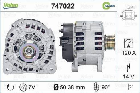 Valeo 747022 - Alternateur cwaw.fr