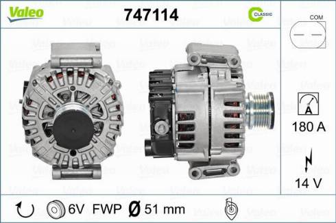 Valeo 747114 - Alternateur cwaw.fr