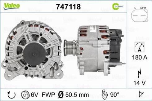 Valeo 747118 - Alternateur cwaw.fr