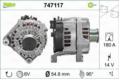 Valeo 747117 - Alternateur cwaw.fr