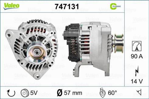 Valeo 747131 - Alternateur cwaw.fr