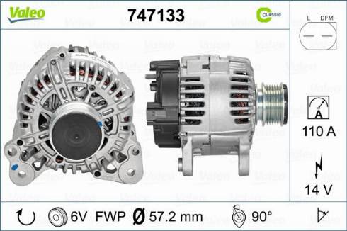 Valeo 747133 - Alternateur cwaw.fr