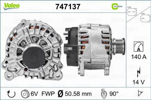 Valeo 747137 - Alternateur cwaw.fr