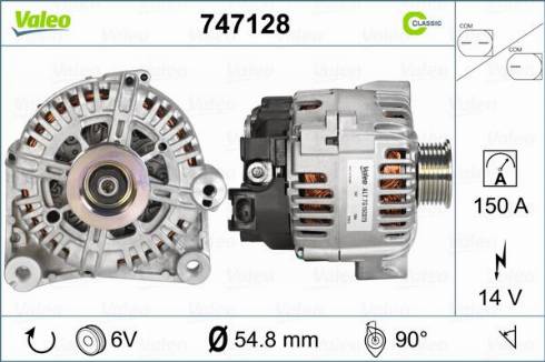 Valeo 747128 - Alternateur cwaw.fr