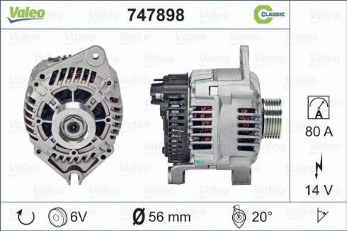 Valeo 747898 - Alternateur cwaw.fr