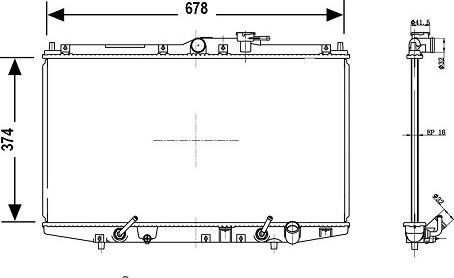 Valeo 700768 - Radiateur, refroidissement du moteur cwaw.fr