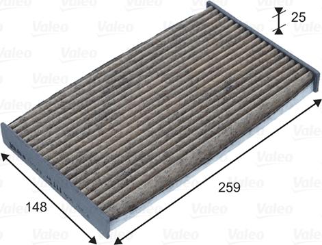 Valeo 701049 - Filtre, air de l'habitacle cwaw.fr