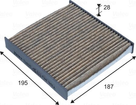 Valeo 701035 - Filtre, air de l'habitacle cwaw.fr