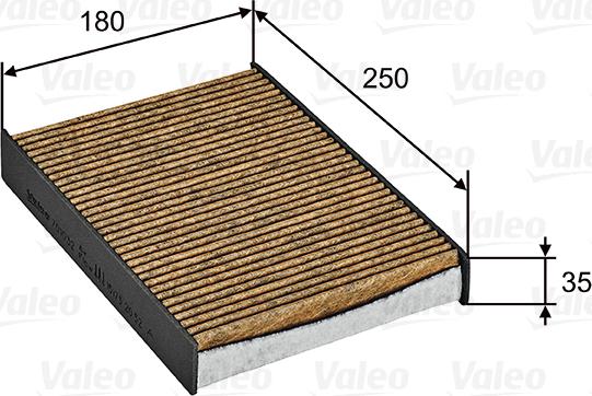 Valeo 701032 - Filtre, air de l'habitacle cwaw.fr