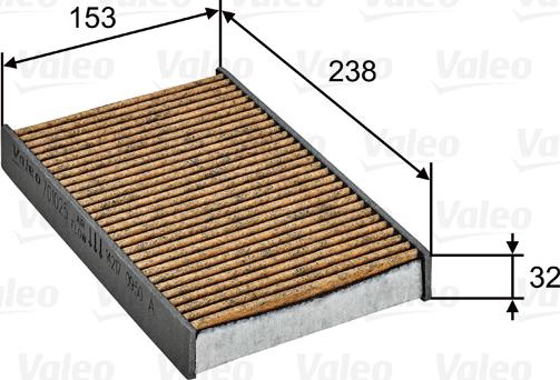 Valeo 701025 - Filtre, air de l'habitacle cwaw.fr