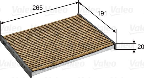 Valeo 701028 - Filtre, air de l'habitacle cwaw.fr