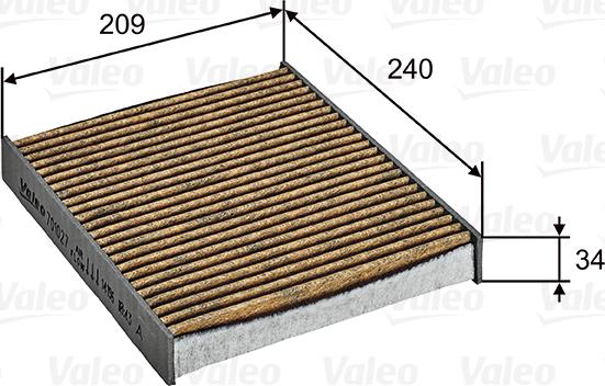 Valeo 701027 - Filtre, air de l'habitacle cwaw.fr