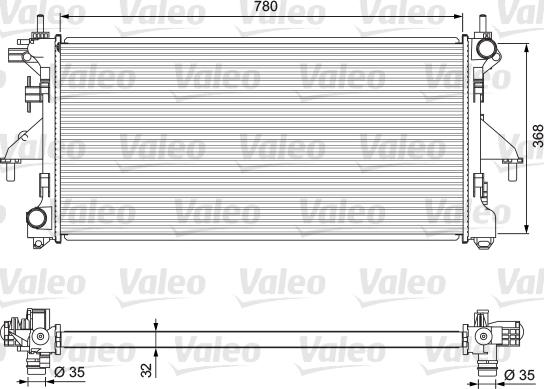 Valeo 701727 - Radiateur, refroidissement du moteur cwaw.fr