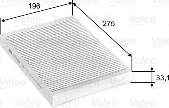 Valeo 715597 - Filtre, air de l'habitacle cwaw.fr